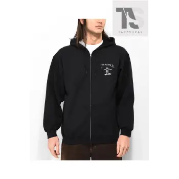 Trasher Skate Sweatshirt Fermuarlı Hırka Siyah