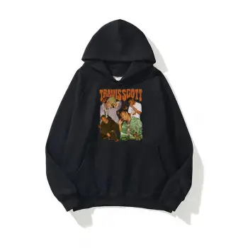 Travis Scott Butterfly Sweatshirt Hoodie Siyah