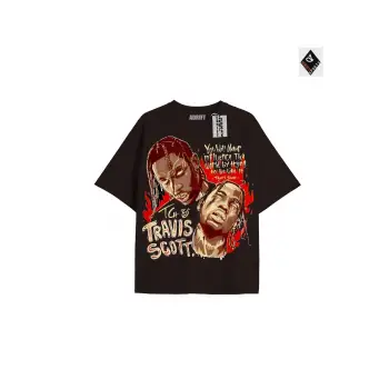 Travis Scott Siyah Oversize Unisex T-shirt