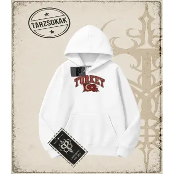TURKEY Oversize Unisex Kapşonlu Sweatshirt