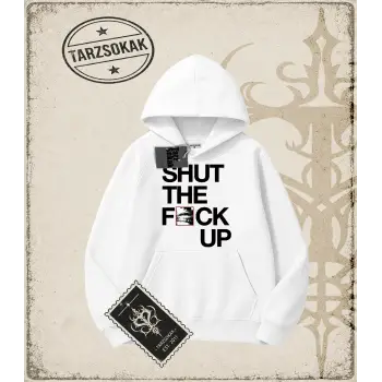 Typography   Oversize Unisex Kapşonlu Sweatshirt