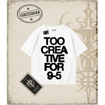 Typography   Oversize Unisex Tişört