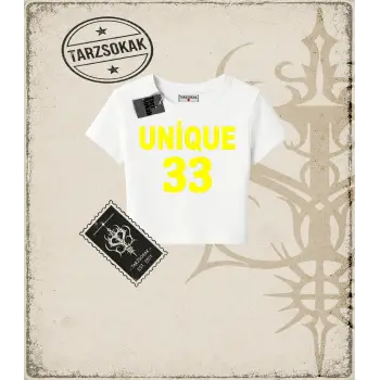 UNİQUE SARI Kadın Baby Tee