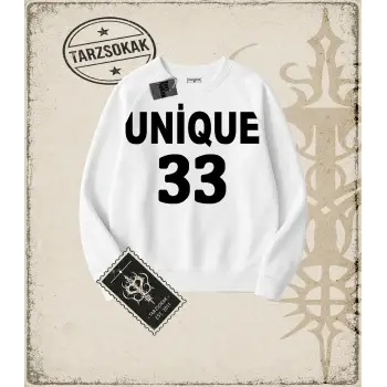 UNİQUE    SİYAH Oversize Unisex Bisiklet Yaka Sweatshirt