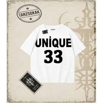 UNİQUE    SİYAH Oversize Unisex Tişört