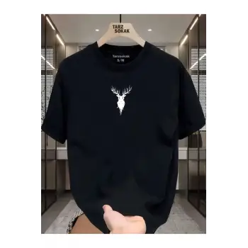 UNİSEX Ala Geyik T-shirt