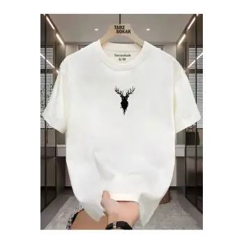 UNİSEX Ala Geyik T-shirt