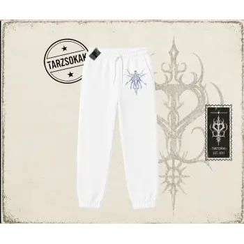 Unisex Alien Unisex Jogger Eşofman Altı Beyaz