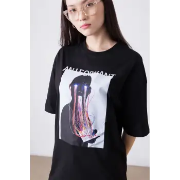 Unisex Aniformant Siyah Tshirt