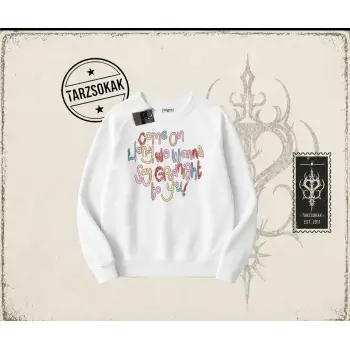 Unisex As It Was Oversize Unisex Bisiklet Yaka Sweatshirt Beyaz