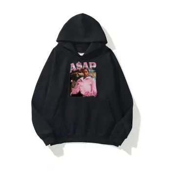 Unisex Asap Rocky Siyah Sweatshirt