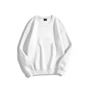 Unisex Basic Bisiklet Yaka Sweatshirt Trndz1418 Beyaz