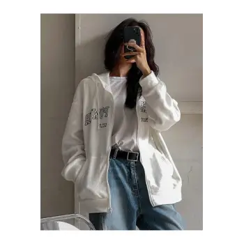 Ünisex Basic Slim Fit Kapüşonlu Fermuarlı Cepli Sweatshirt Bej Bej