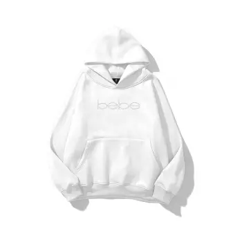 Unisex Bebe Taş Baskılı Sweatshirt Beyaz