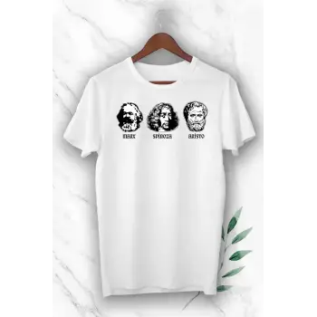 Unısex Beyaz Baskılı T-Shirt