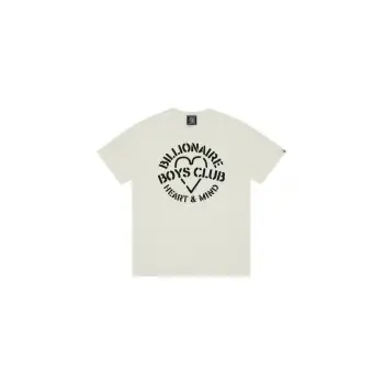 Unisex Beyaz Bıllıonarıe Baskılı Bisiklet Yaka Tshirt