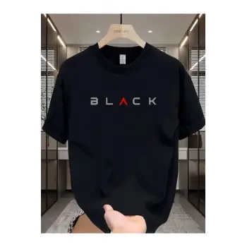 Unisex Black Baskılı Oversize