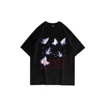 Unisex Blessed Siyah Tshirt