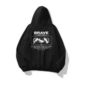 Unisex Brave Sweatshirt Siyah