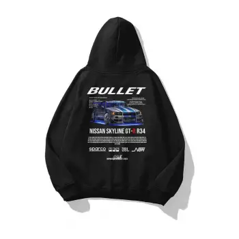Unisex Bullet Fast and Furious Sweatshirt Siyah