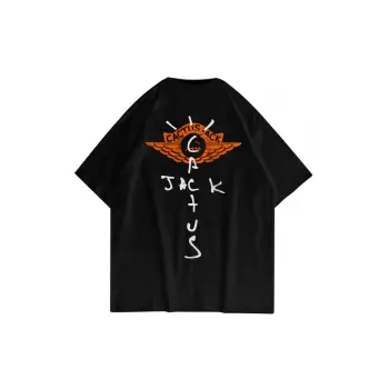 Unisex Cactus Jack 101 Siyah Tshirt