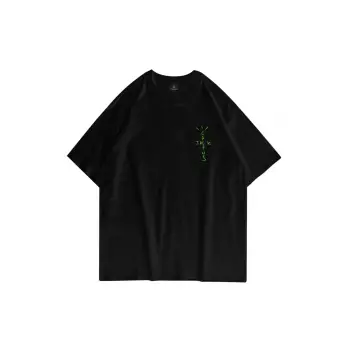 Unisex Cactus Jack Air Siyah Tshirt
