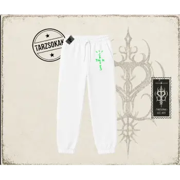 Unisex Cactus Jack Air Unisex Jogger Eşofman Altı Beyaz