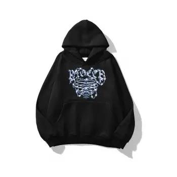 Unisex Cage 101 Sweatshirt Hoodie Siyah