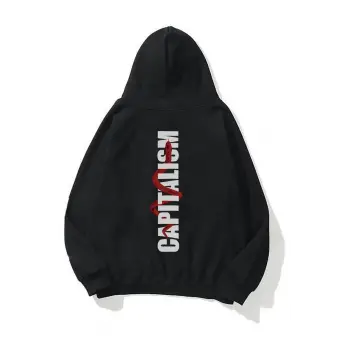Unisex Capitalism Sweatshirt Siyah