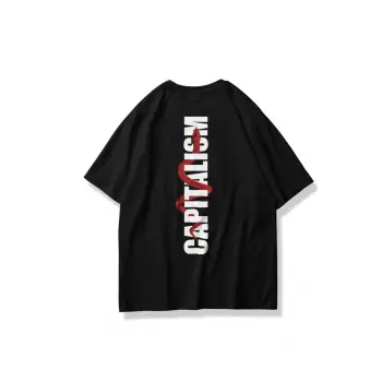 Unisex Capitalism Tshirt Siyah