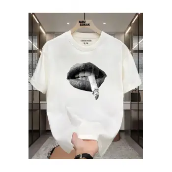 UNİSEX Carzy Lips T-shirt