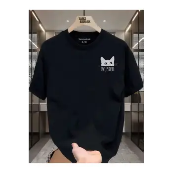 UNİSEX Cat Ew People T-shirt