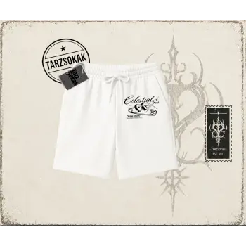 Unisex Celestial Sent Unisex Şort Beyaz
