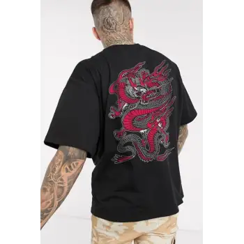 Unisex Chinesebox Baskılı Tshirt