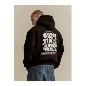 Unisex Cozy Time Sweatshirt Siyah