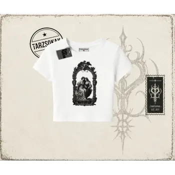 Unisex Do not be Afraid Kadın Baby Tee Beyaz