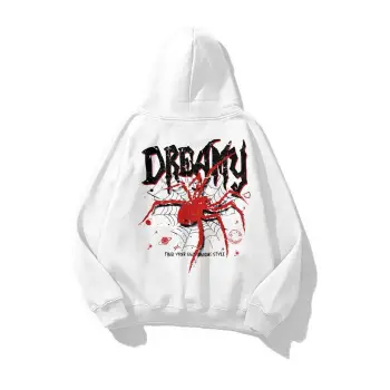 Unisex Dreamy Spider Sweatshirt Beyaz