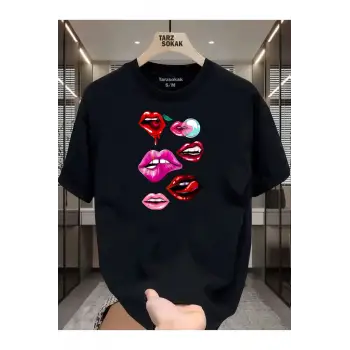 UNİSEX Dudak Lips T-shirt