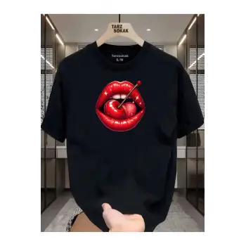 UNİSEX Dudak Lips T-shirt