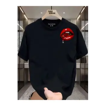 UNİSEX Dudak Lips T-shirt