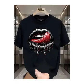UNİSEX Dudak Lips T-shirt