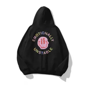 Unisex Emotionally Sweatshirt Siyah
