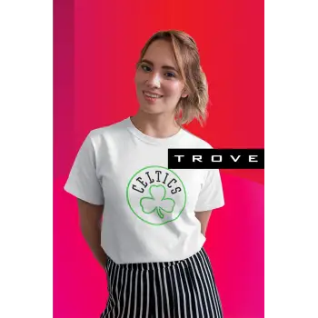 Unısex Erkek Kadın Celtıc Baskılı % 100 Pamuk T-shirt