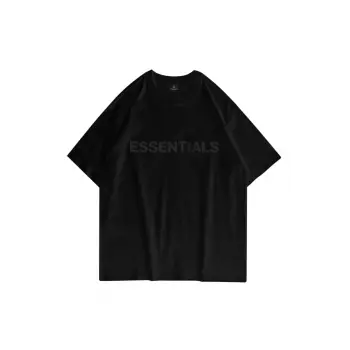 Unisex Essentials Siyah Tshirt