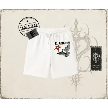 Unisex Ethereal Unisex Şort Beyaz