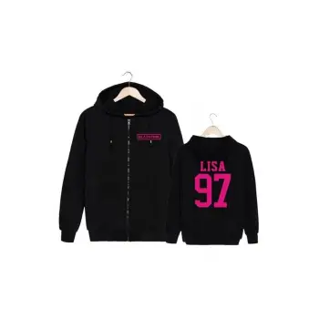 Unisex Fermuarlı Blackpink Hoodie Model