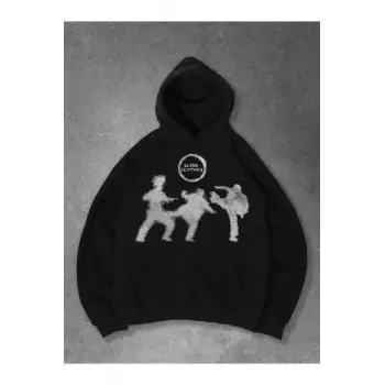 Unisex Fight Sweatshirt Siyah