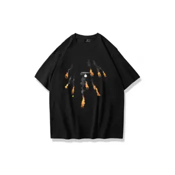 Unisex Fireball Tshirt Siyah