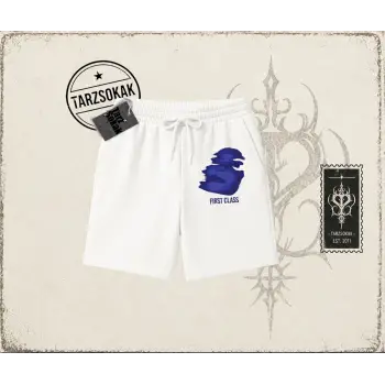 Unisex First Class Unisex Şort Beyaz