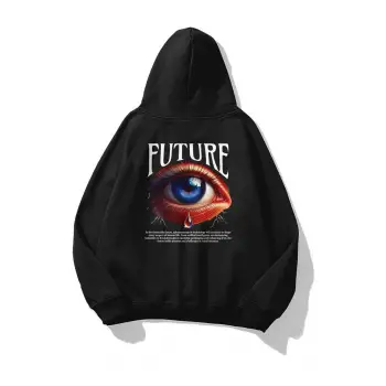 Unisex Future Eye Sweatshirt Siyah